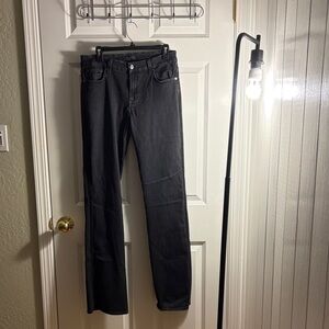 7 For All Mankind Women’s Black Straight Leg Jeans